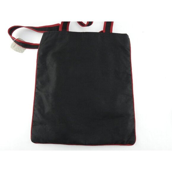 World Mark Sugar Skull Tote Bag Black Embroidered Day of Dead Boho Festival Fabr - Picture 5 of 8